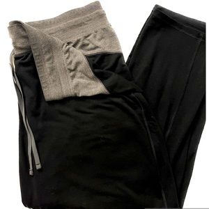 Pajama pant, black & grey.